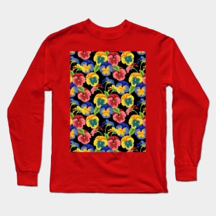 Pansies Long Sleeve T-Shirt